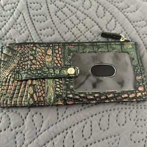 Brahmin cardholder, green